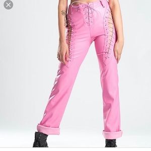 ISO IAMGIA LACE UP XTINA PINK PANTS